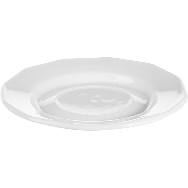 Блюдце «Меркури»;фарфор;D=11,H=2см;белый