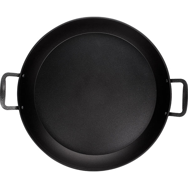 Сковорода 2ручки,с антиприг.покрыт. «Клас Шеф+»;алюмин.,тефлон;D=50/41,H=7,L=70см;синий,черный