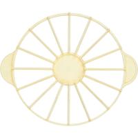 Делитель для торта на 16 кусков;пластик;D=260,H=25,L=330мм;желт.