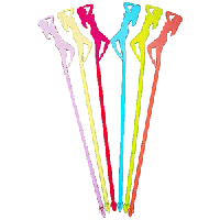 Мешалка «Афродита»[50шт];пластик;,L=20см;разноцветн.