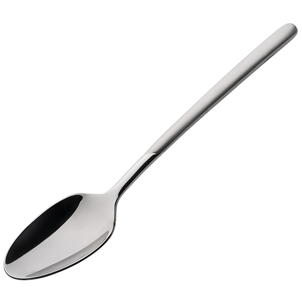 Ложка кофейная;сталь нерж.;серый,матовый