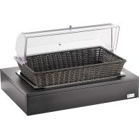 Станция-корзина буфетная  д/хлеба с крышкой;дерево;,H=37,L=64,B=46см;венге