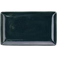 Блюдо «Везувиус Бернт Эмералд» прямоугольное;фарфор;,H=24,L=270,B=168мм;зелен.