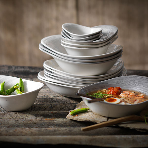 Салатник «Скейп»;фарфор;420мл;D=18см;белый