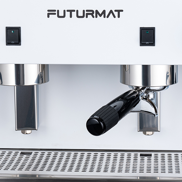 Кофемашина «Futurmat Ottima EVO Semiaut 2»;сталь оцинк.;11л;,H=42,L=52,1,B=71см;2,8Квт;белый