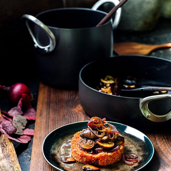 Тарелка «Пьюр»;керамика;D=280,H=25мм;серый