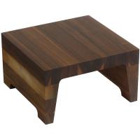 Подставка фуршетная;орех;,H=18,L=32,5,B=32,5см;тем.дерево