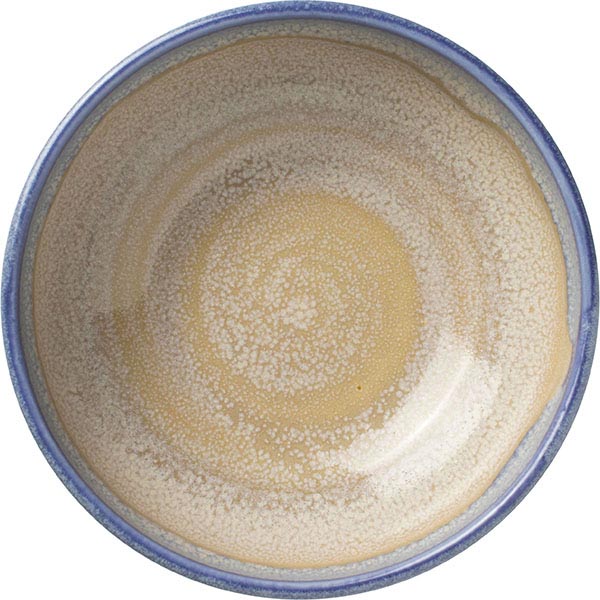 Салатник «Аврора Революшн Блюстоун»;фарфор;D=15,5см;бежев.,синий