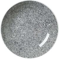 Салатник «Инк Блэк»;фарфор;D=25,3см;белый,черный