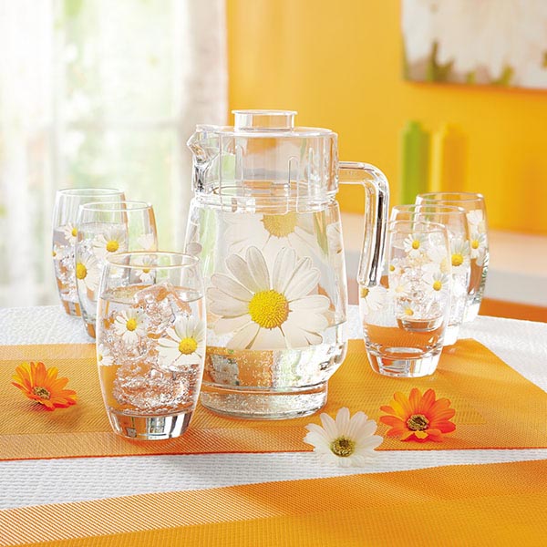 Кувшин «Тиволи»;стекло;1,6л;D=95/110,H=205,L=145,B=3мм;прозр.