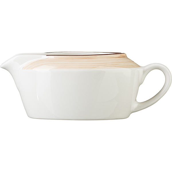 Соусник «Чино»;фарфор;127мл;,H=50,L=133,B=78мм;белый,бежев.