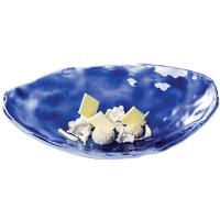 Салатник «Индиго» овальный;стекло;250мл;,L=25,B=19см;синий