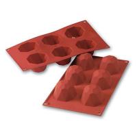 Форма для выпечки «Алмаз» [6 ячеек];силикон;D=68,H=45мм