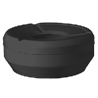 Пепельница;пластик;D=10,H=4см;черный