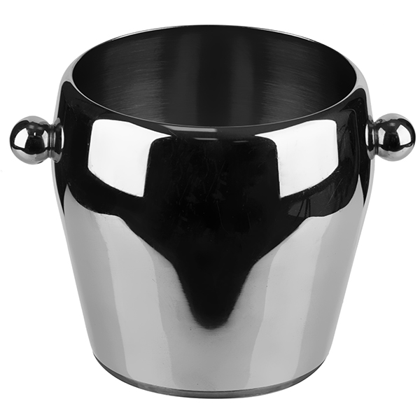 Емкость для льда;сталь;1,1л;D=12,H=12,2,B=15,5см;металлич.