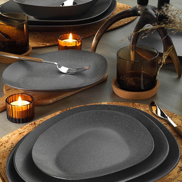 Салатник «Гэлэкси»;фарфор;0,86л;D=250,H=51мм;граф.,матовый