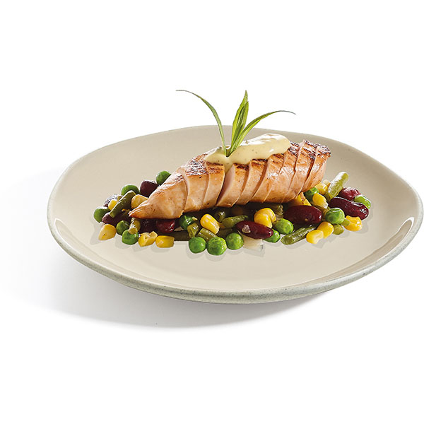 Тарелка «Рокалео Сэнд» мелкая;фарфор;D=25,5см;бежев.