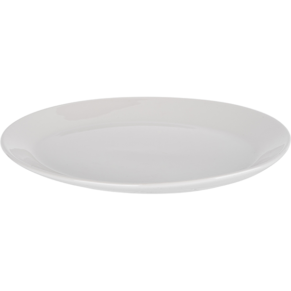 Блюдо «Монако Вайт» овальное;фарфор;,L=28,B=21,5см;белый