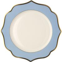 Тарелка «Ионика» подстановочная;фарфор;D=30,5см;белый,голуб.