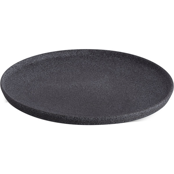 Тарелка «Гранит»;фарфор;D=20см;серый,матовый