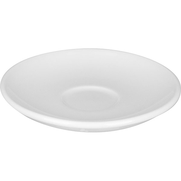 Блюдце «Лив»;фарфор;D=125/40,H=15мм;белый