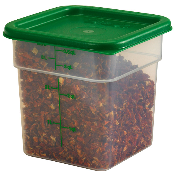 Крышка для контейнеров арт.2SFSPP, 4SFSPP;полиэтилен;,L=18,5,B=18,5см;зелен.