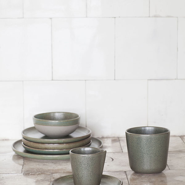 Молочник «Серфис»;керамика;100мл;D=67,H=70мм;зелен.