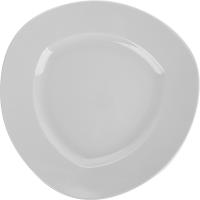 Блюдо «Рита» треугольное;фарфор;D=32,H=4,L=31,B=31см;белый