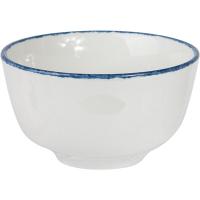 Сахарница «Блю Дэппл»;фарфор;228мл;D=100,H=55мм;белый,синий