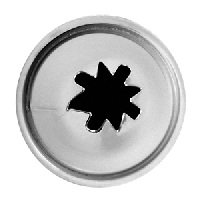 Насадка кондитерская «Звезда»;сталь нерж.;D=22/8,H=30мм;металлич.