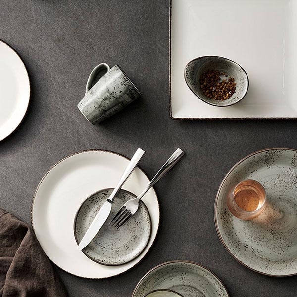 Тарелка «Урбан» мелкая;фарфор;D=30,H=2см;серый