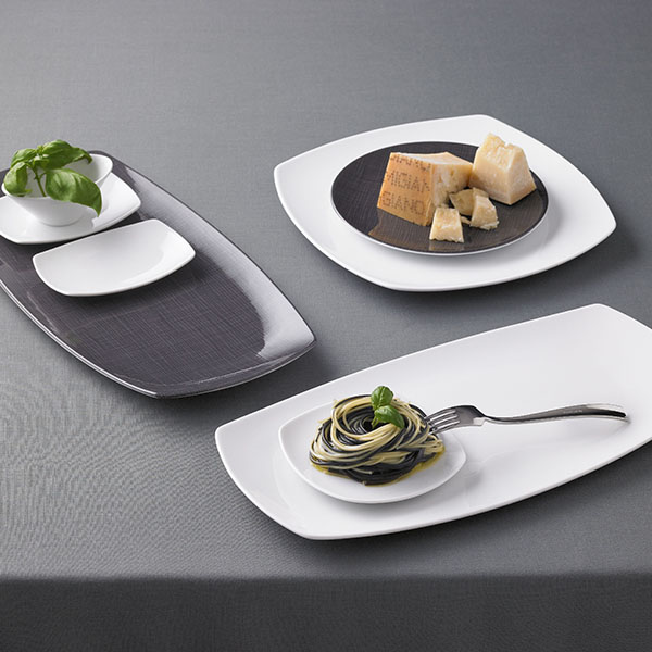 Тарелка «Опшенс» прямоугольная;фарфор;,L=14,B=9см;белый