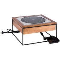 Cтанция индукционная 900 ват;дерево,сталь нерж.;D=24,H=19,L=35,4,B=32,5см;черный