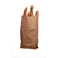 Пакет д/хлеба[100шт];бумага;,L=60,B=30см;коричнев.