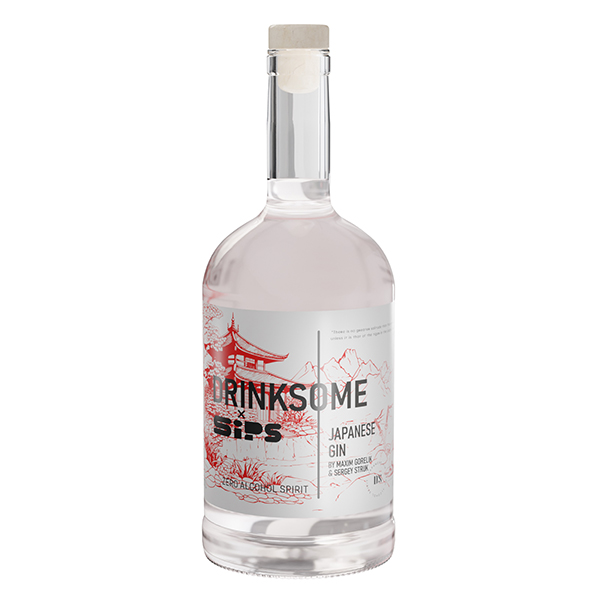 Напиток безалкогольный «Японский джин» Drinksome;стекло;0,7л;D=88,H=219мм;бесцветн.