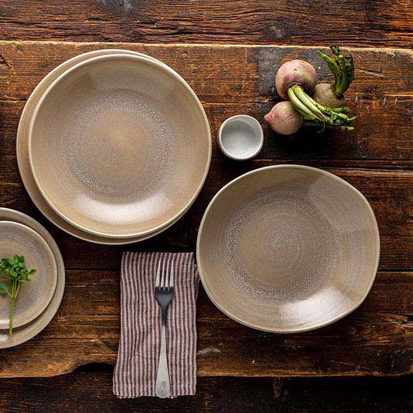 Салатник «Революшн»;фарфор;D=25см;бежев.