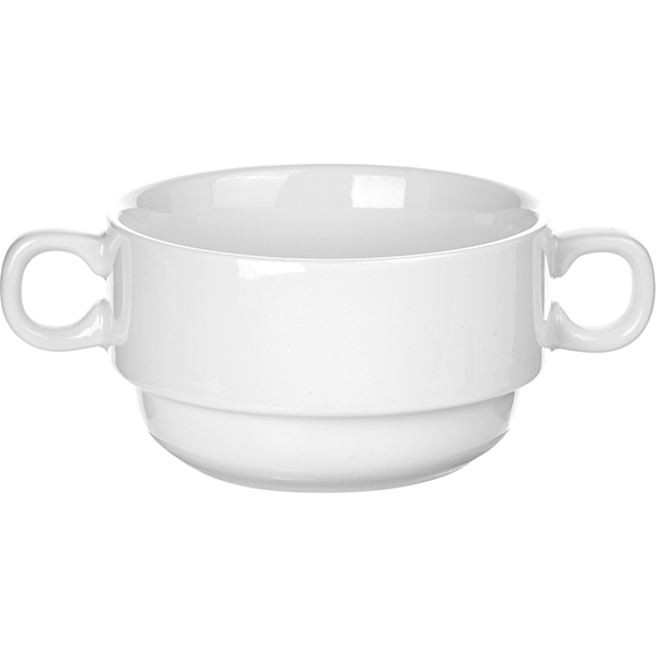 Чашка бульонная «Акапулько»;фарфор;300мл;D=105,H=60мм;белый