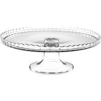 Подставка д/торта (бортик вверх) «Патиссери»;стекло;D=28,H=9см;прозр.