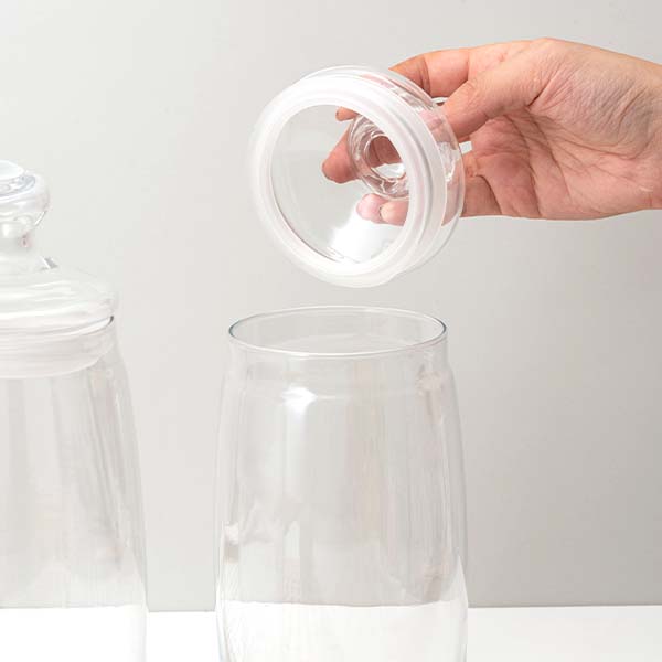 Банка круглая с крышкой «Чешни»;стекло;1,5л;D=94,H=250мм;прозр.