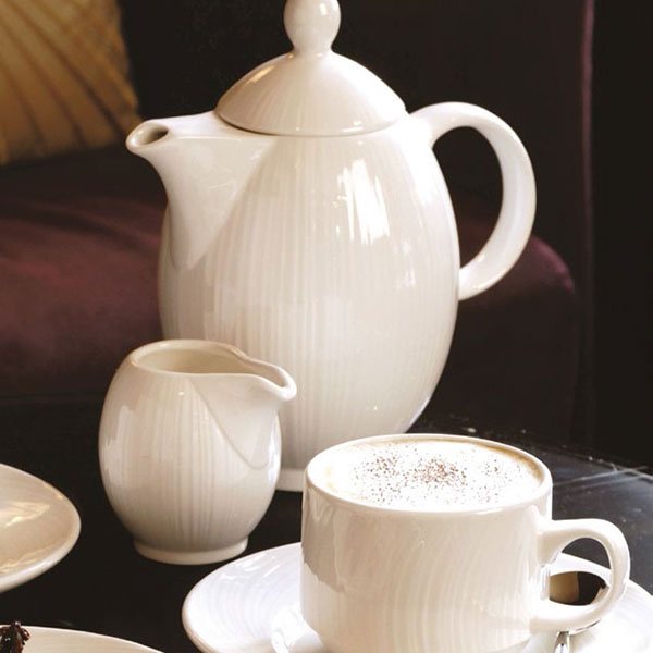 Блюдце «Спайро»;фарфор;D=155/47,H=22мм;белый