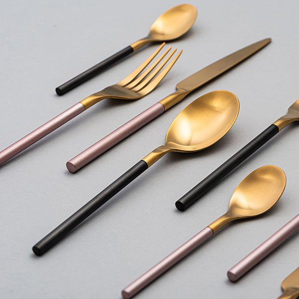 Вилка столовая «Дистрикт Пинк Голд Мэтт»;сталь нерж.;,L=200,B=26мм;золотой,розов.