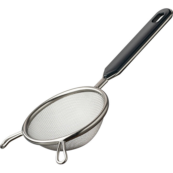 Сито с ручкой;сталь нерж.;D=100,H=35,L=220мм;металлич.