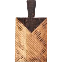 Доска для подачи прямоугольная с ручкой;дуб;,H=25,L=270/380,B=200мм