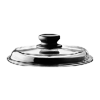 Крышка;стекло;D=24см;прозр.,черный