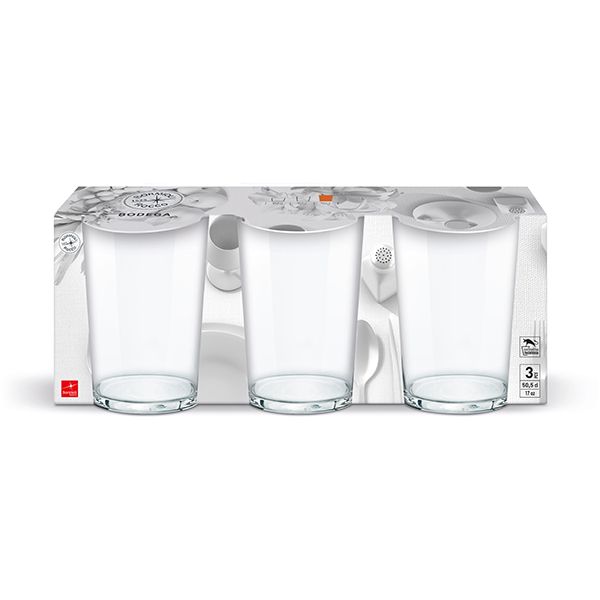 Бокал для пива «Бодега»;стекло;0,5л;D=89,H=120мм;прозр.