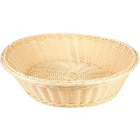 Корзина плетеная для хлеба;полипроп.;D=40,H=7см;бежев.