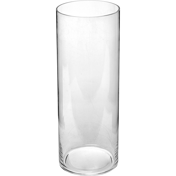Ваза для цветов «Цилиндр»;стекло;D=15,H=40см;прозр.