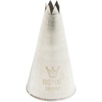 Насадка кондитерская «Открытая звезда» (6 зубцов);сталь нерж.;D=25/6,H=45мм;стальной