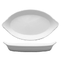 Селедочница «Америка»;фарфор;170мл;,H=3,L=21,B=12см;белый