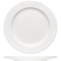 Тарелка «Карат» мелкая;фарфор;D=24,H=4см;белый